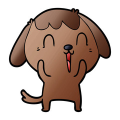 cute cartoon dog