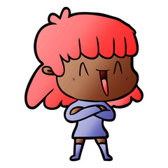 cartoon woman