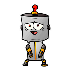 cartoon robot