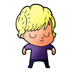 cartoon woman
