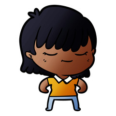 Obraz premium cartoon woman