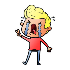 cartoon crying man