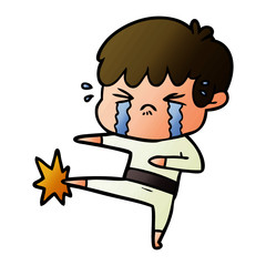 cartoon boy crying