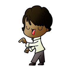 Obraz premium cartoon woman talking