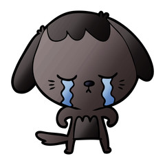 cartoon crying dog