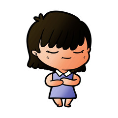 cartoon woman