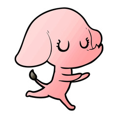 Obraz premium cute cartoon elephant