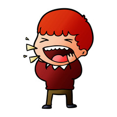 cartoon laughing man