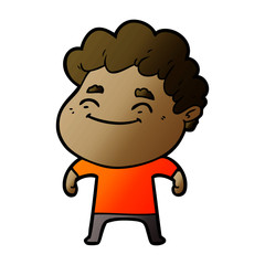 Fototapeta premium cartoon friendly man