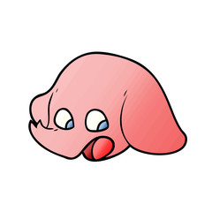shocked cartoon elephant face