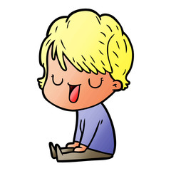 cartoon woman talking