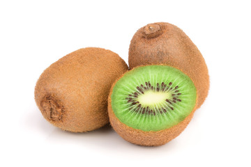 Fototapeta na wymiar Kiwi fruit isolated on white background, close-up
