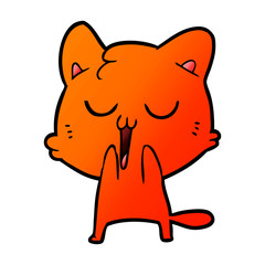 cartoon cat singing