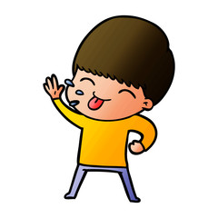 Fototapeta premium happy cartoon boy