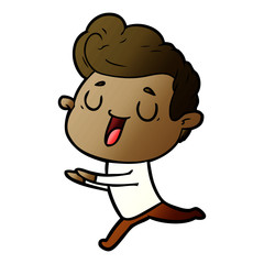 Obraz premium happy cartoon man