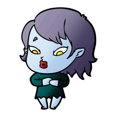 cute cartoon vampire girl