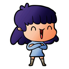 cartoon woman laughing