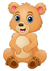 Cute baby bear cartoon