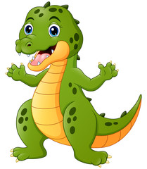 Happy crocodile cartoon