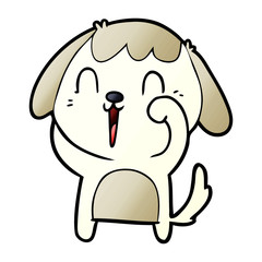 cute cartoon dog