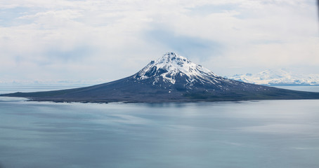 Mt Augustine volcano
