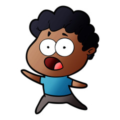 cartoon man gasping in surprise