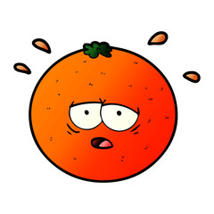 cartoon orange