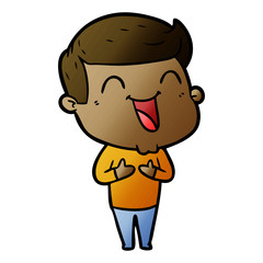 cartoon man laughing