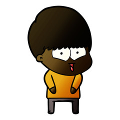 cartoon happy boy