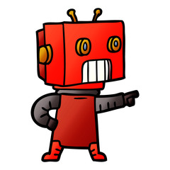 cartoon robot