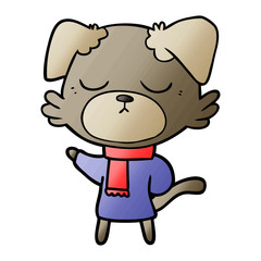 cute cartoon dog