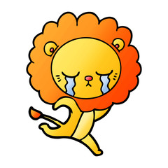 crying cartoon lion