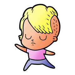 Obraz premium cartoon woman