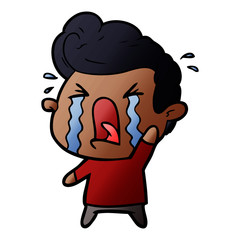 cartoon crying man