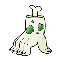 spooky zombie hand cartoon
