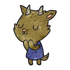 cute cartoon goat
