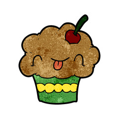 funny cartoon cupcake