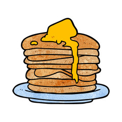cartoon stack of pancakes
