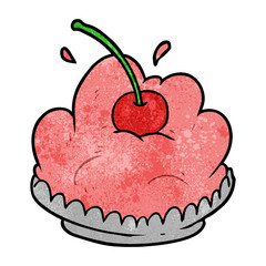 cartoon tasty dessert