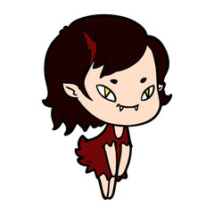 cartoon friendly vampire girl