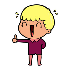 laughing cartoon man