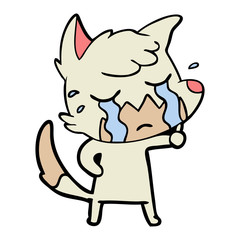 crying fox cartoon
