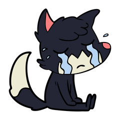 crying fox cartoon