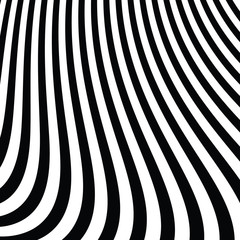 Fototapeta premium Abstract Black and White Modern Striped Background