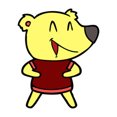 laughing bear cartoon