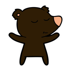 happy cartoon bear