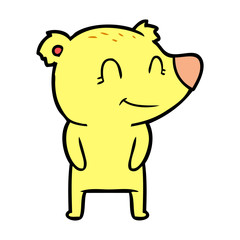 Fototapeta premium friendly bear cartoon