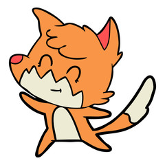 cartoon friendly fox