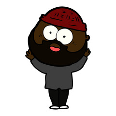 cartoon bearded man