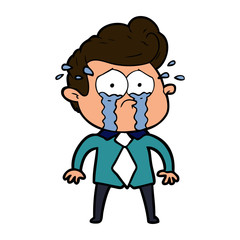 cartoon crying man